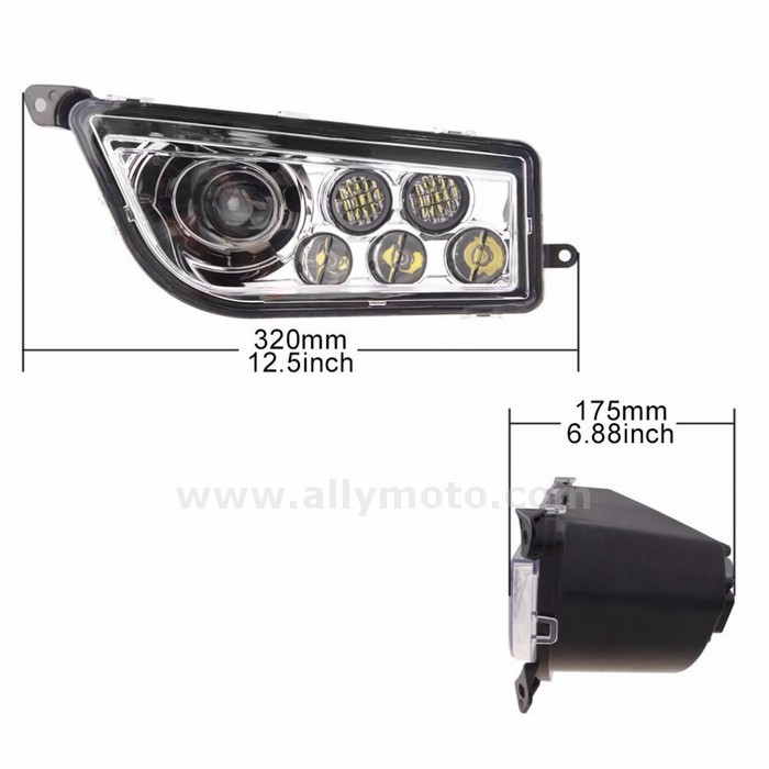 154 Headlight Assembly Utv 14 15 Polaris Rzr 4 Xp 1000 Rzr 900@2